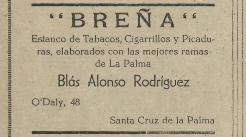 Publicidad La Palma, 1952